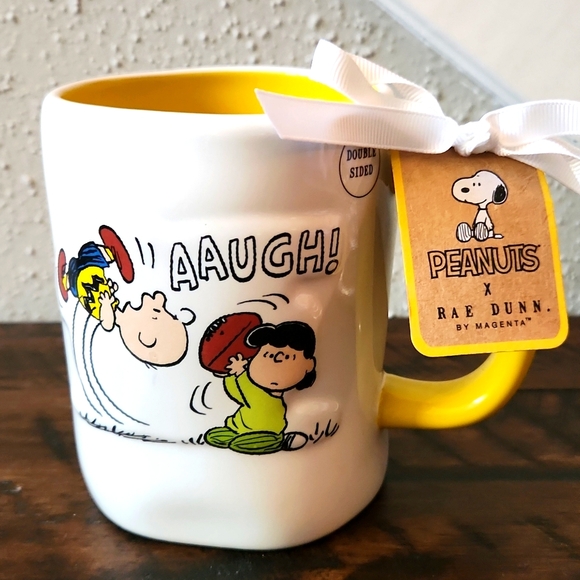 Rae Dunn Other - 🏈Funny Peanuts Rae Dunn mug in New excellent condition! Football season!